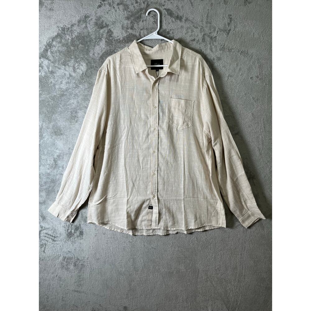 Rails Wyatt Cotton Button Up Shirt Hummus Neutral Coastal GrandpaCore XXL New